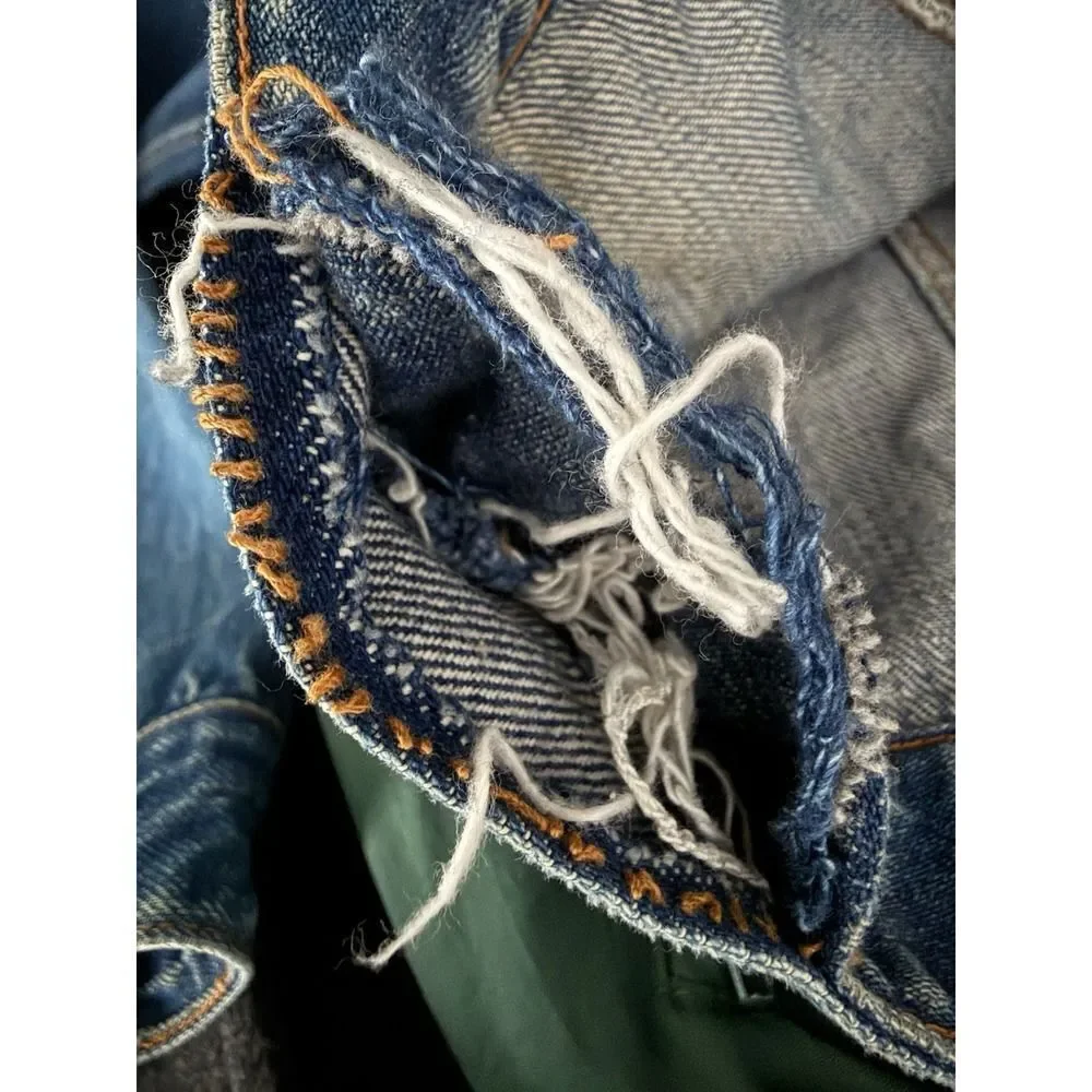 Vintage 1960s Gauchos Denim Jacket Type 2 Inspired Trucker 38 Pleats